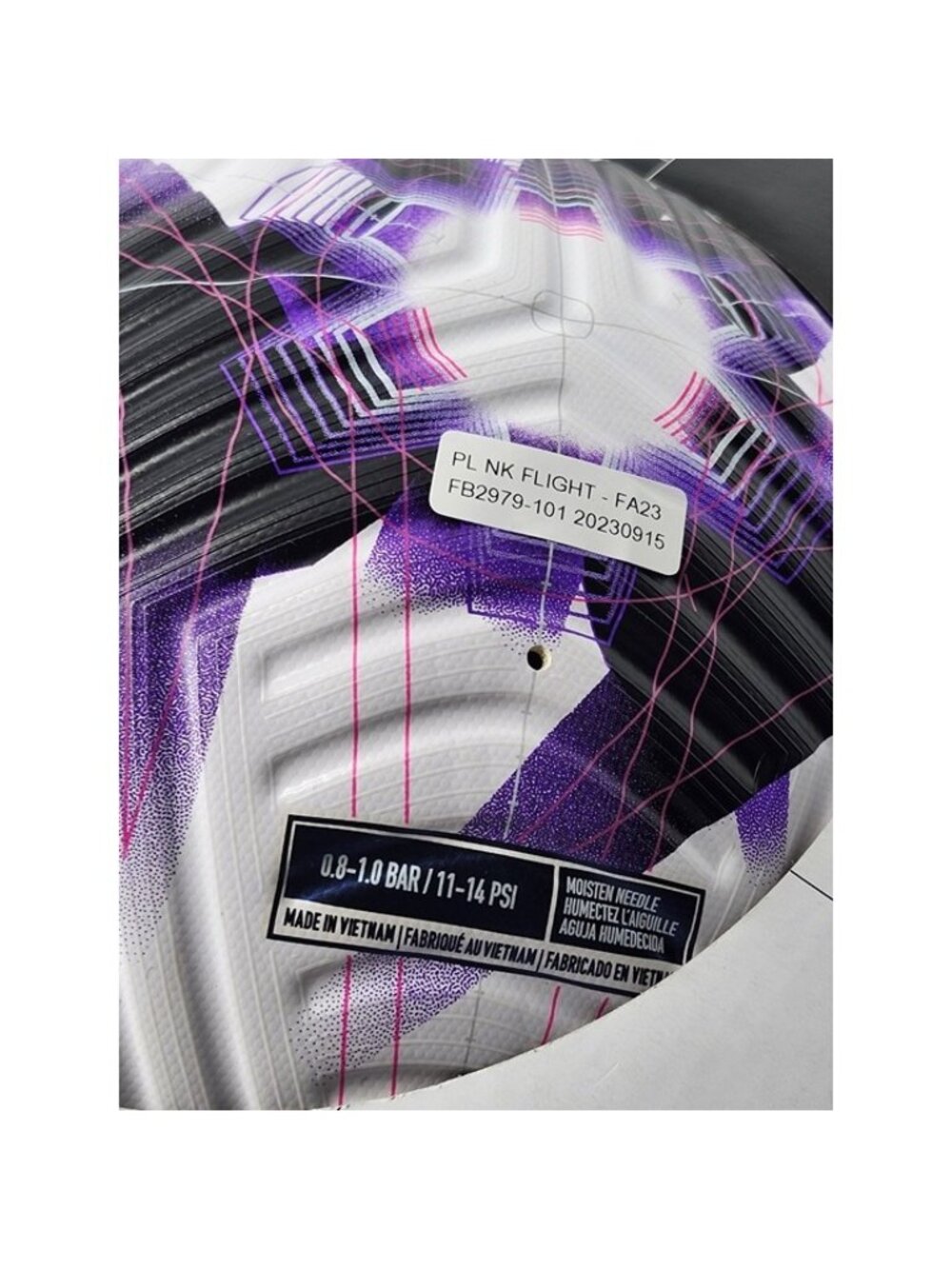 Nike 2023-24 Premier League Flight Match Ball FB2979-101 - Picture 5 of 9